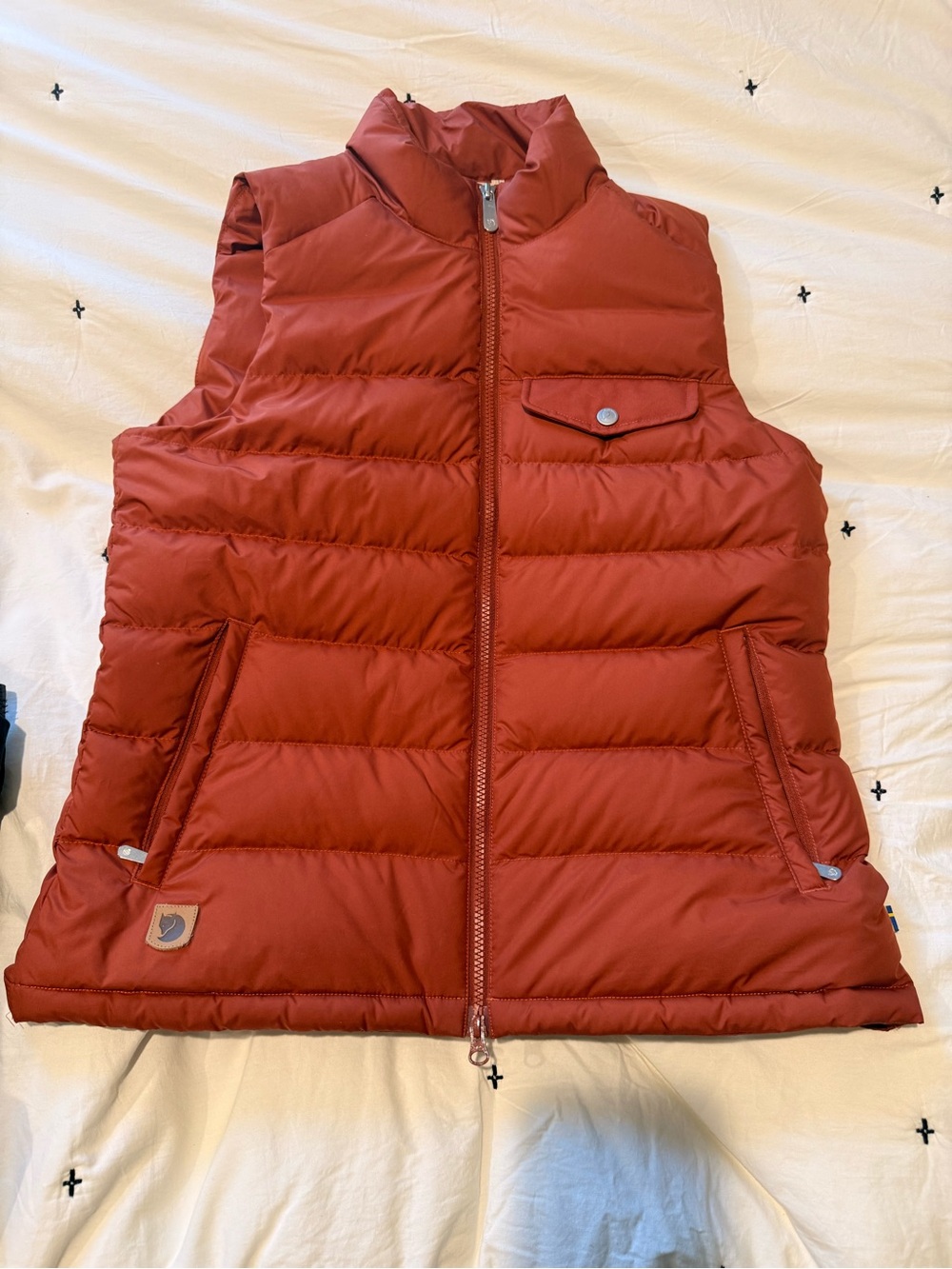 Fjallraven Rust Orange Puffer Vest